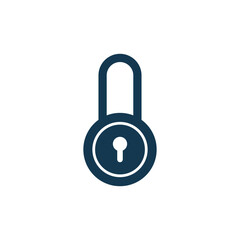 padlock icon vector logo template