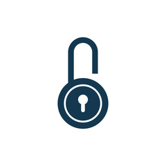 padlock icon vector logo template