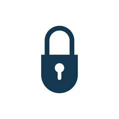 padlock icon vector logo template