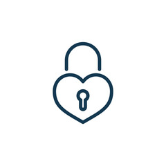 padlock icon vector logo template