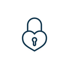 padlock icon vector logo template