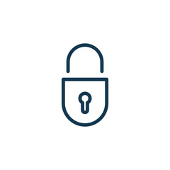 padlock icon vector logo template