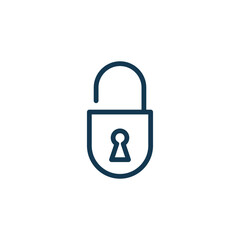 padlock icon vector logo template