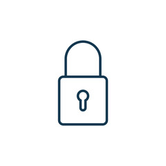 padlock icon vector logo template