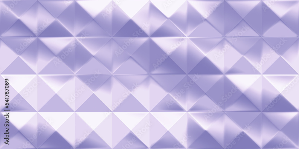 Aufkleber seamless geometric square pyramid cube spikes background texture in digital lavender color of the ye