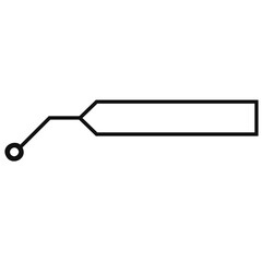 Layout for links and digital information. Hud callout titles.