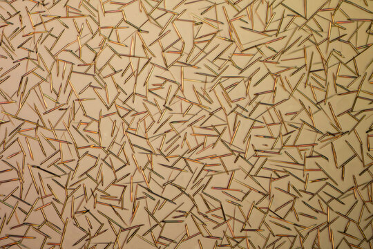 Decorative pattern made from crystallized caffein from tea