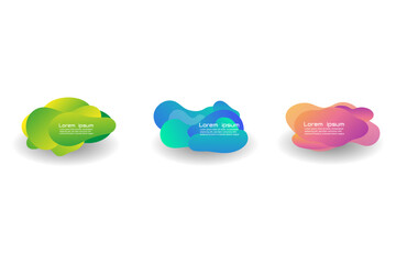 Vector abstract design banner web template.