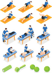 Myofascial Release Icons Set