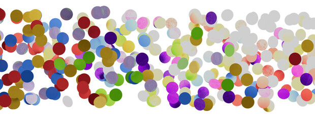 Multicolor confetti abstract background with a lot of falling pieces