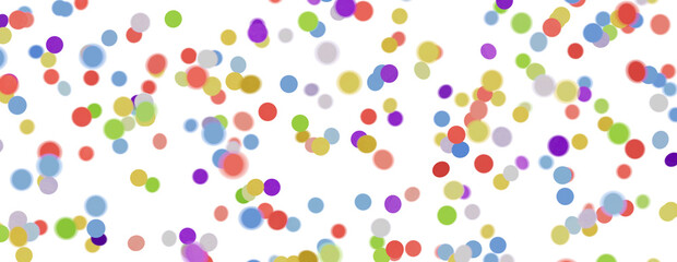 confettis falling 3d render illustration