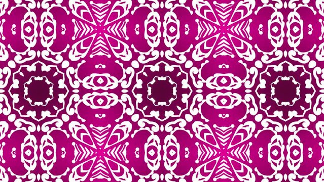 Kaleidoscope mandala abstract background of sacred geometry art seamless loop 4K	
