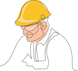 construction manager and engineer working on building site. Vector illustration