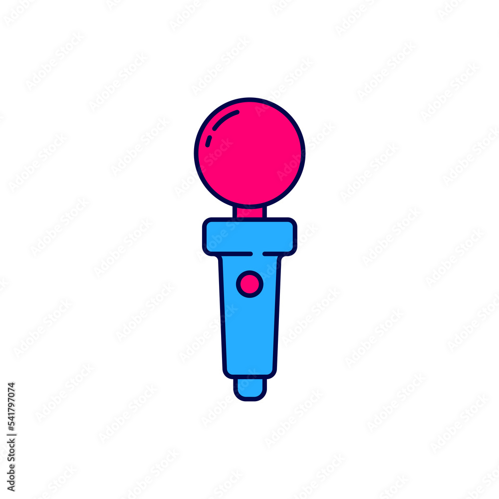 Aufkleber filled outline joystick for arcade machine icon isolated on white background. joystick gamepad. vect