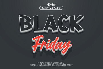 Black friday - edit text effect, font style