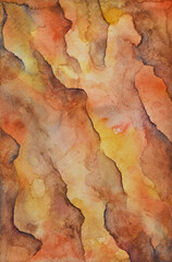 Pink, Orange, and Brown Watercolor Background