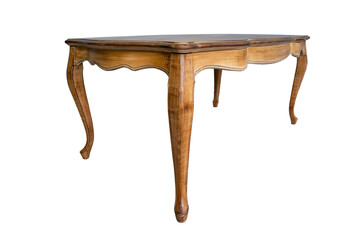 Rectangular shaped table, view from the side