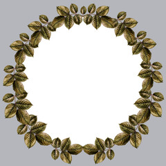 Watercolor pink roses and green leaves made in the technique of botanical illustrations. Design for Valentine's Day, wedding, mother's day, birthday, stickers. Elements isolated on white background.