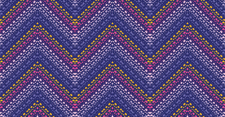 A cool colored chevron that repeats seamlessly. This modern twist on a traditional pattern uses trendy colors in a cool pallet perfect for teens.