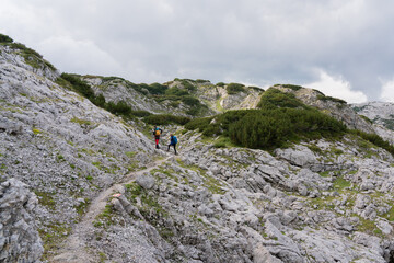 Fototapeta na wymiar Alpenwanderung