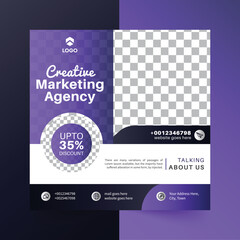 Digital marketing social media post web banner
