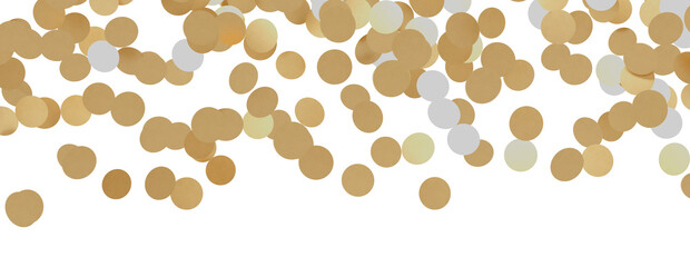 Glittering golden confetti png. Glittering golden confetti falls from above on transparent background. Celebrate festivals.