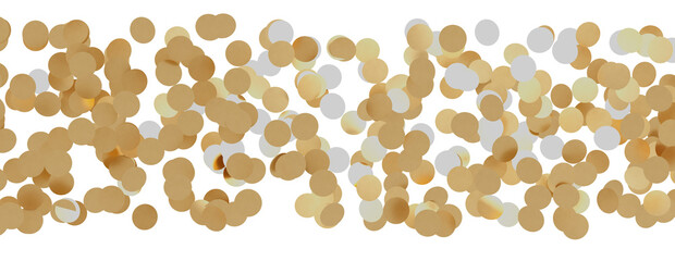 Glittering golden confetti png. Glittering golden confetti falls from above on transparent background. Celebrate festivals.