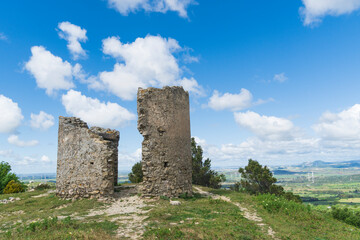 Fototapeta na wymiar ruins of the castle of medina sidonia. cadiz. andalusia. spain