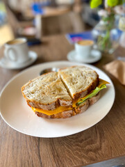 two sandwiches for lunch