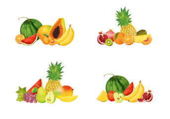 Compositions of sweet tropical fruits