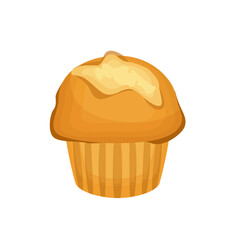 Bread icon. Bakery product Vector illustration cartoon food, isolated on white