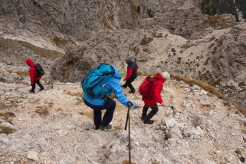 Der Rosengarten in den Dolomiten