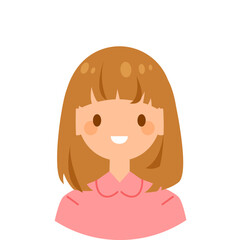Avatar profile. Vector illustrations for website, social networks, user profile icon