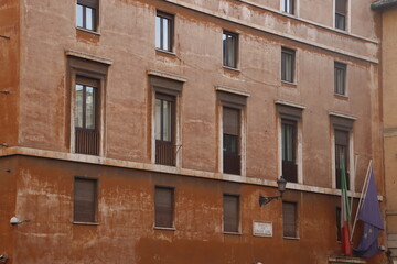 Old building in the downtown of Rome, Italy