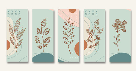 Fototapeta na wymiar Floral wallpaper aesthetic design background