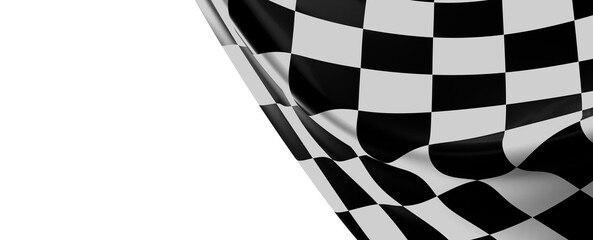 grid abstract background chess checkered flag finish line victory 3d rendering