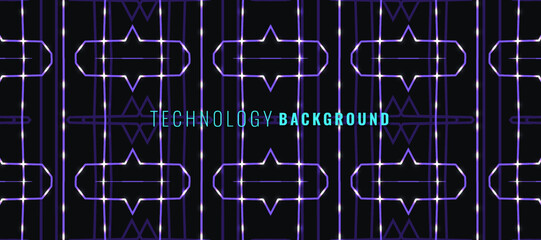 Dark technology and high tech abstract background