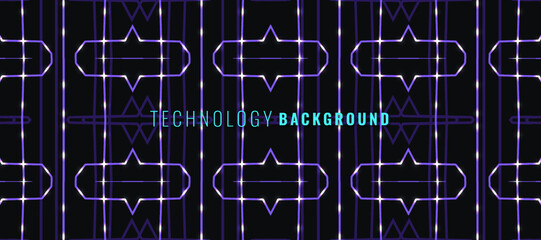 Dark technology and high tech abstract background