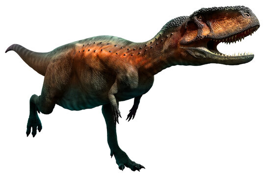 Abelisaurus from the Cretaceous era 3D illustration	
