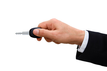Gesture series: hand holding car key. - 541815053