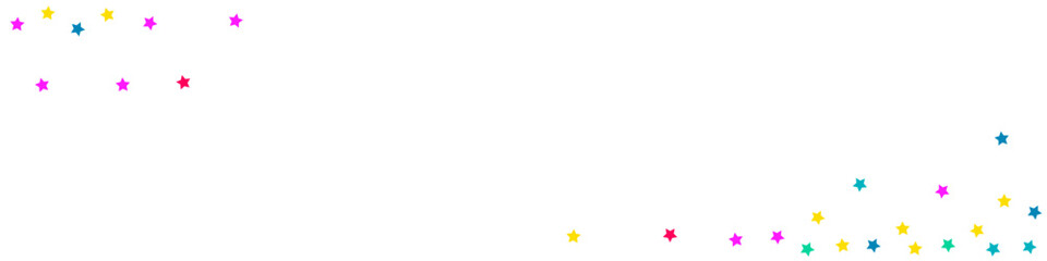 Falling Confetti Carnival Vector White Panoramic