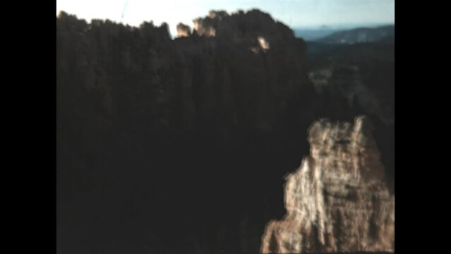 Bryce Canyon Views 1954 - Viewing formations in Bryce Canyon National Park in 1954. 