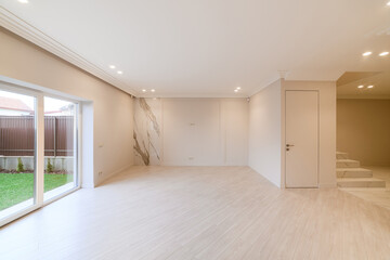 New bright room in the house under the kitchen with access to the yard