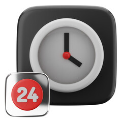 time 3d icon illustration