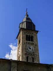Fototapeta na wymiar Church of Santa Maria Assunta, Morgex, Italy