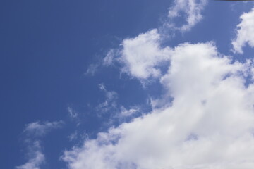 A beautiful cloud in a blue sky. Nice texture for background