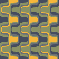 Abstract attractive ornament for decorating any surfaces or things. Seamless pattern.