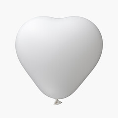 white heart-shaped balloon