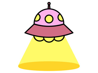 UFOのイラスト素材
