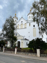 Orthodox SS. Boris and Gleb Church, in Belarusian Gothic style in Novogrudok (Navahrudak), Belarus. 